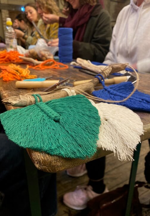 Textiles class in Leeds with LightBeingCreate