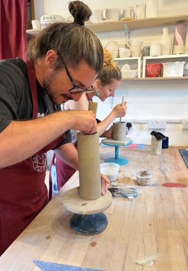Make a Ceramic Tea-light Christmas Tree