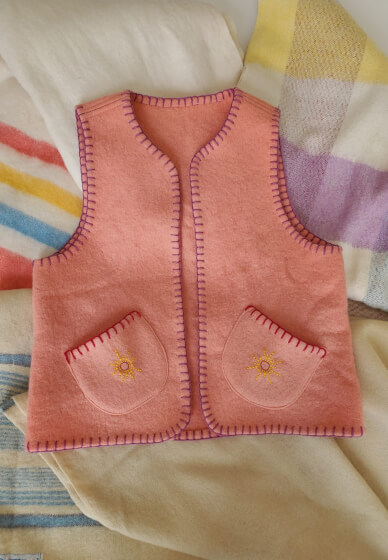 Make an Upcycled Vest from a Wool Blanket or Quilt: Sewing Course