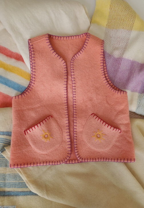 Make an Upcycled Vest from a Wool Blanket or Quilt: Sewing Course