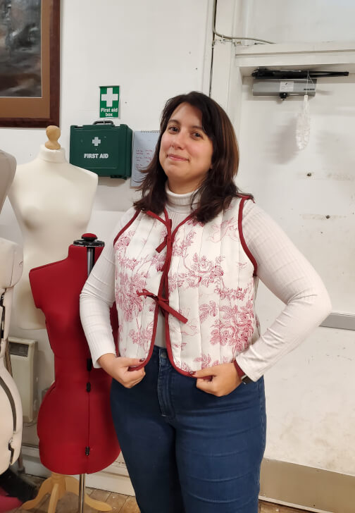 Textiles class in Edinburgh, Scotland