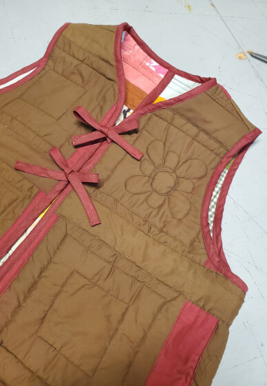 Make an Upcycled Vest from a Wool Blanket or Quilt: Sewing Course