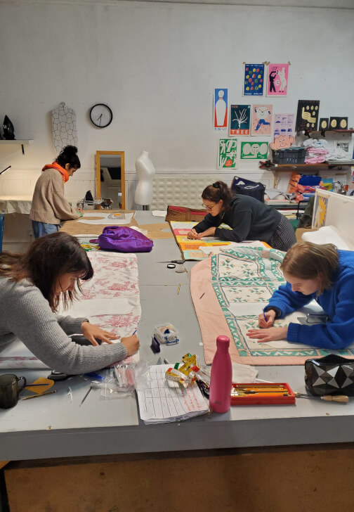 Textiles class in Edinburgh