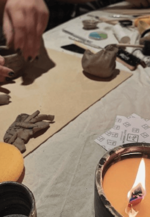 Photo from a pottery class in Bristol