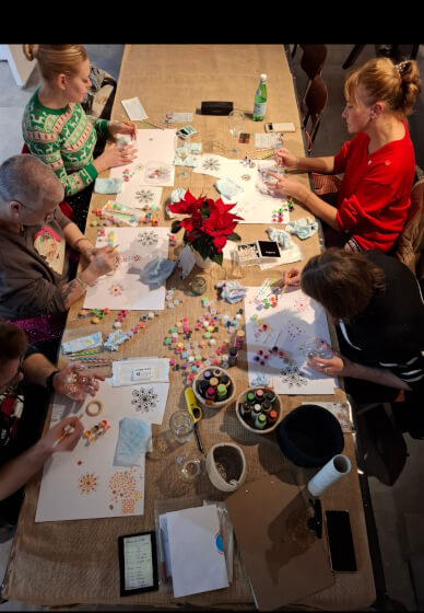 Mandala Dot Painting Class - Christmas and Diwali - Candle