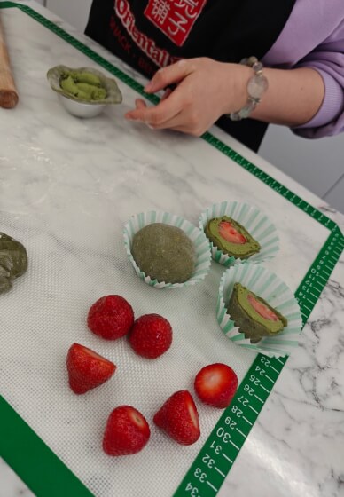 Matcha Desserts Making Class - Basque Cake and Mochi