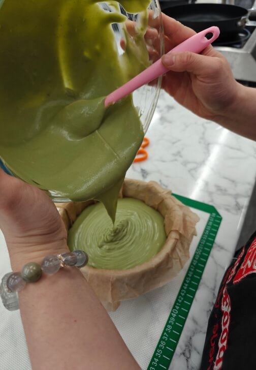 Matcha Desserts Making Class - Basque Cake and Mochi