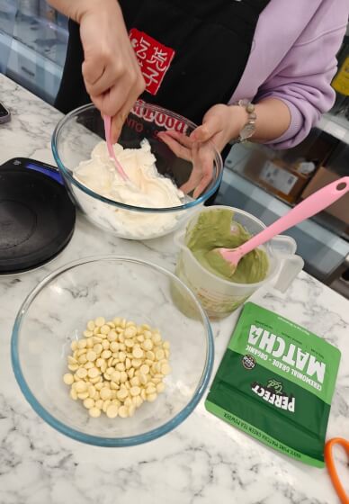 Matcha Desserts Making Class - Basque Cake and Mochi