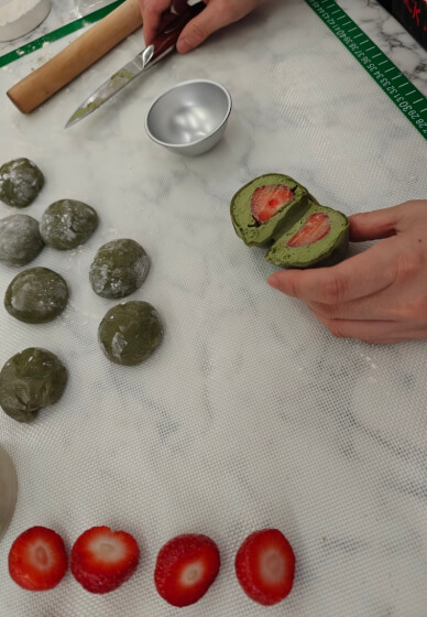 Matcha Desserts Making Class - Basque Cake and Mochi
