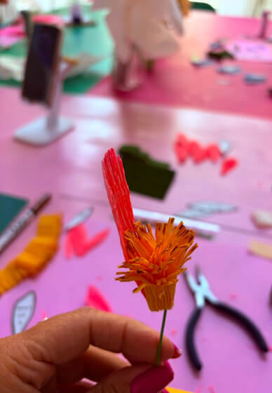 Mindful Crepe Paper Peony Making Workshop