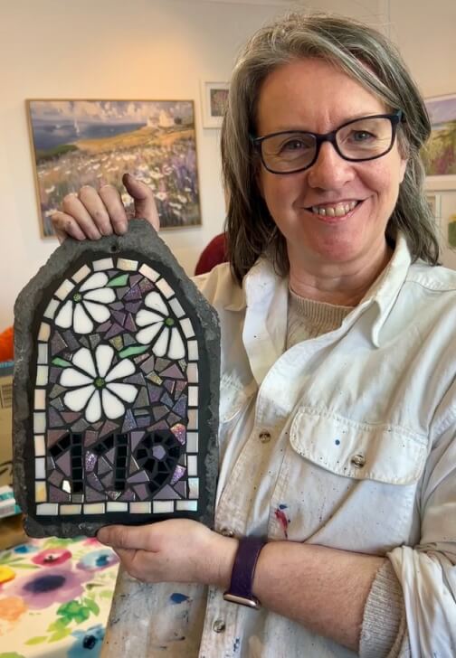 Photo from a glass and Mosaic class in Falkirk