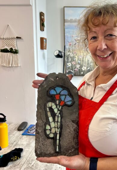 Mixed-Media / Picassiette Mosaics on Slate Workshop