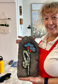 Mixed-Media / Picassiette Mosaics on Slate Workshop