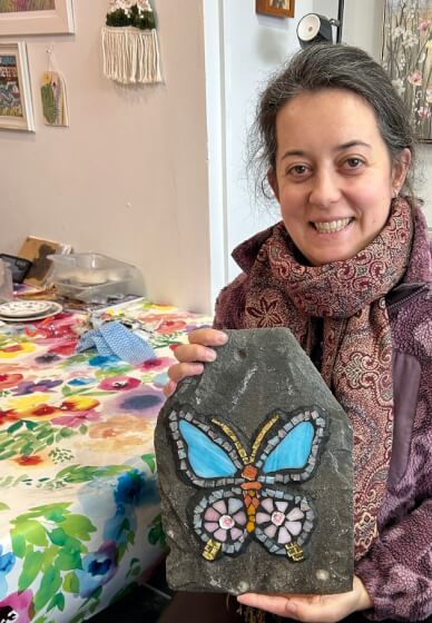Mixed-Media / Picassiette Mosaics on Slate Workshop
