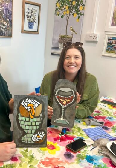 Mixed-Media / Picassiette Mosaics on Slate Workshop