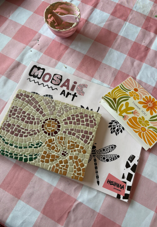 Glass and Mosaic class in Clapham with HEINMA studio