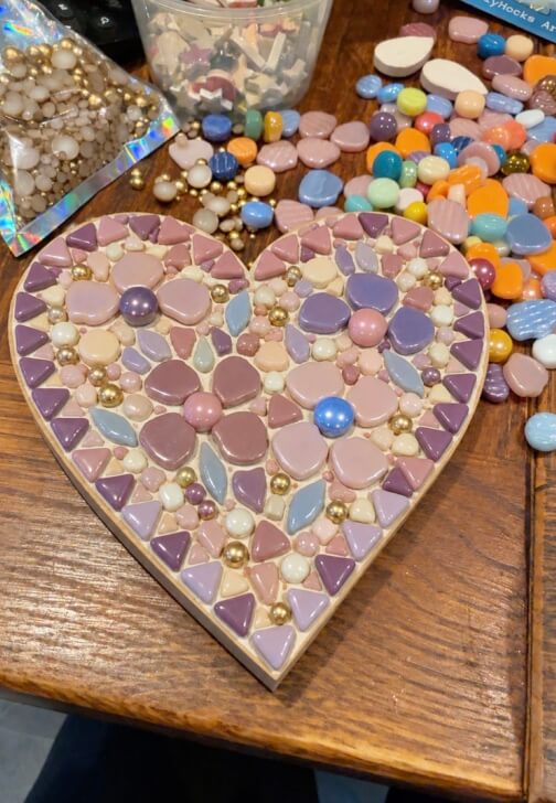 Photo from a glass and Mosaic class in Warminster