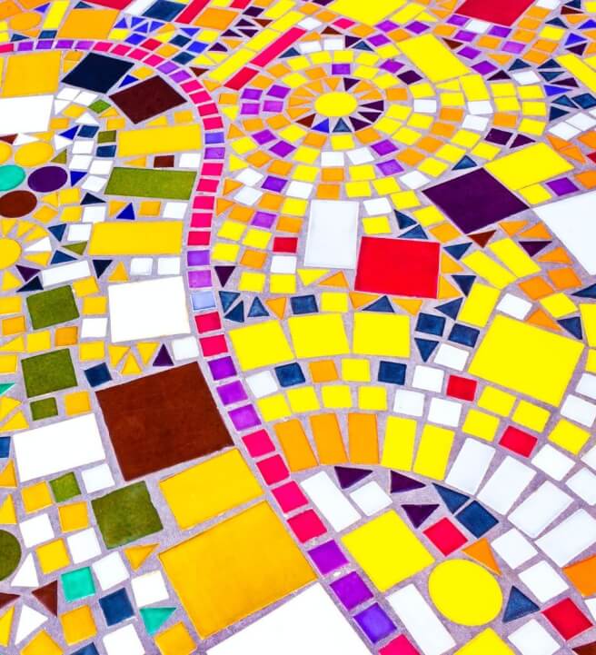 Photo from a glass and Mosaic class in London