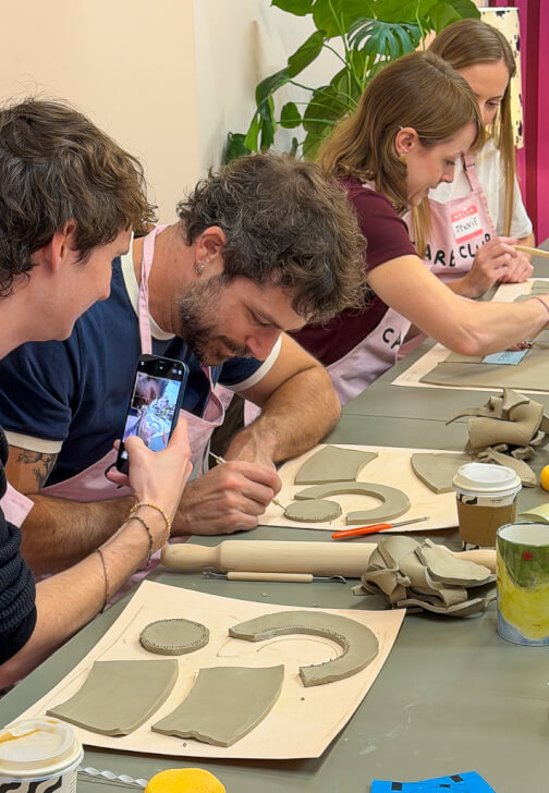 Photo from a pottery class in Hackney