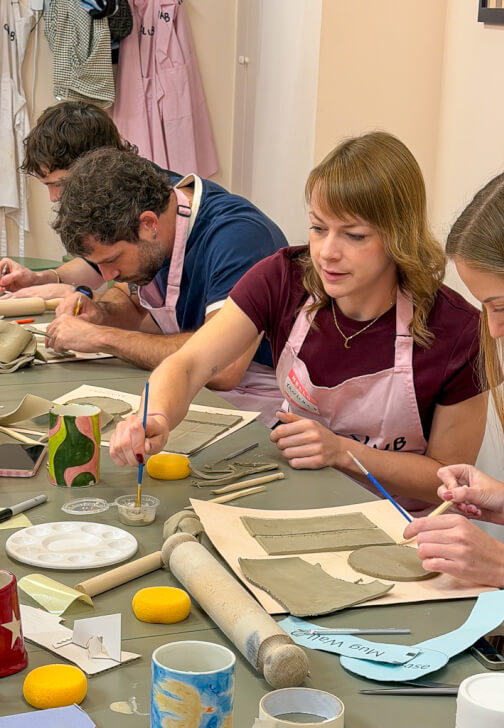 Pottery class in Hackney with Carb Club