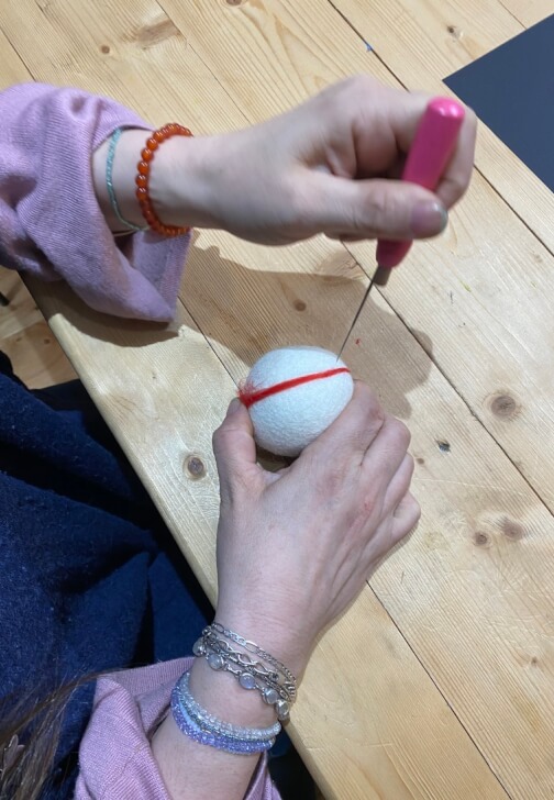 Needle Felted Christmas Bauble Workshop