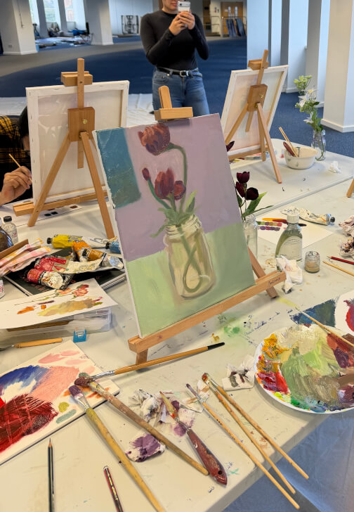 Painting class in Edinburgh