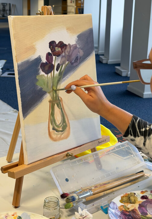 Photo from a painting class in Edinburgh