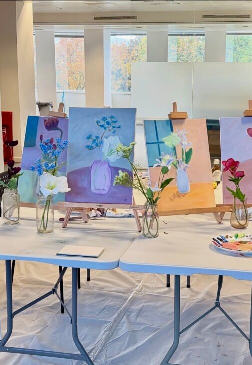 Painting class in Edinburgh