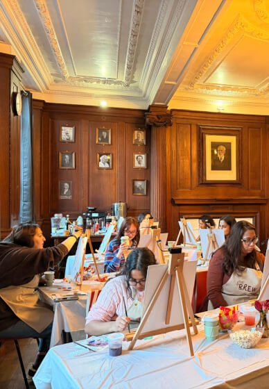 Paint and Brew Guided Art Class