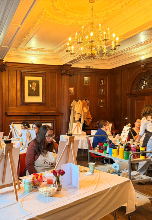 Photo from a painting class in Sutton