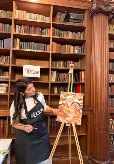Paint and Brew Guided Art Class