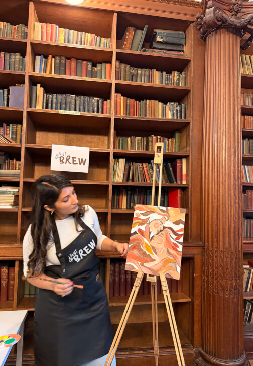Painting class in Sutton, London