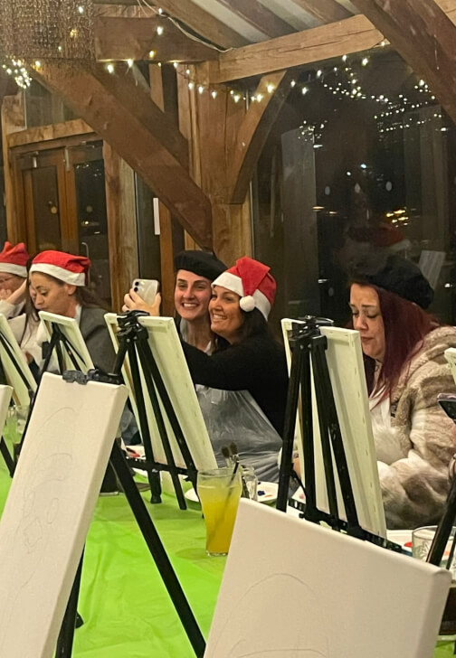 Painting class in Buxton