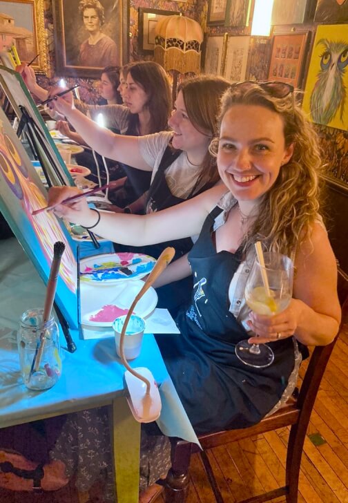 Photo from a painting class in Buxton