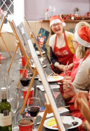 Paint and Sip Class - Brush Party with Rachael - Didcot