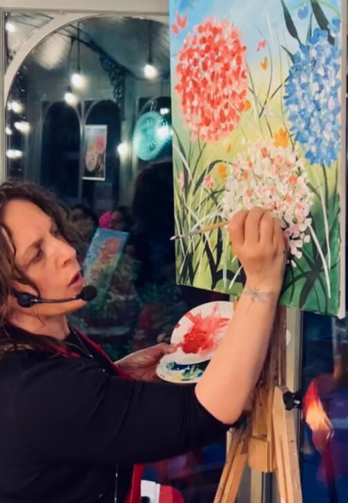 Photo from a painting class in St Albans