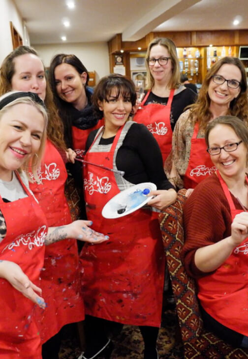 Painting class in St Albans, East of England