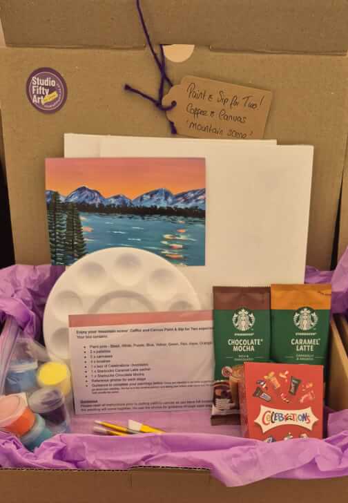 Paint and Sip Experience for Two Gift Box