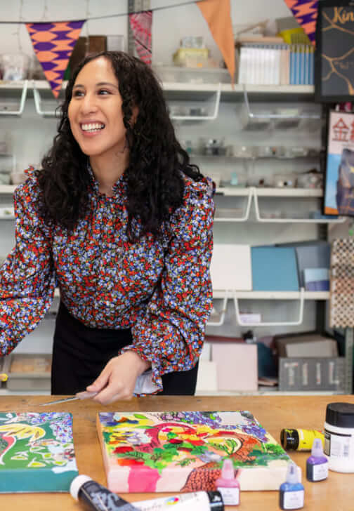 Painting class in Clapham