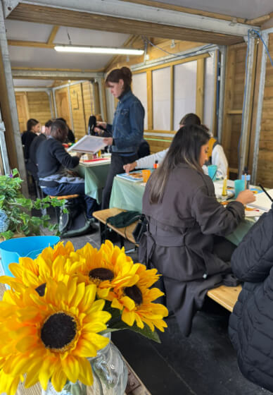 Palette Knife Textured Painting Class: Van Gogh's Sunflowers