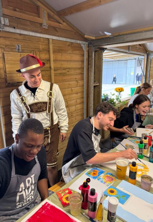 Painting class in Clapham