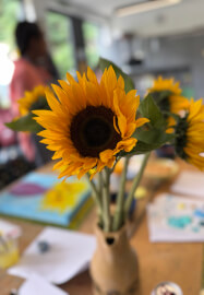 Palette Knife Textured Painting Class: Van Gogh's Sunflowers