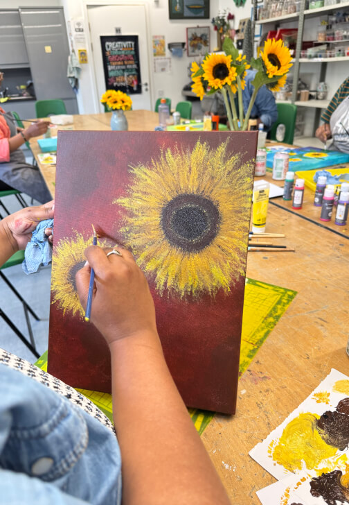 Photo from a painting class in Clapham