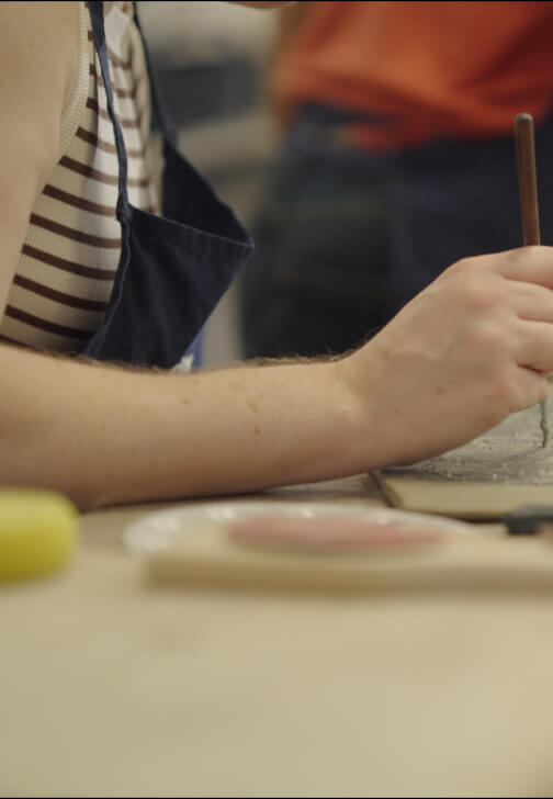 Pottery class in London