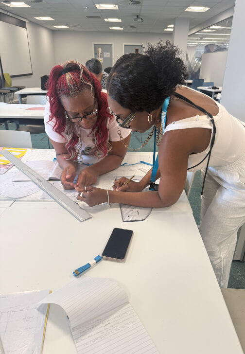 Photo from a textiles class in Lower Edmonton