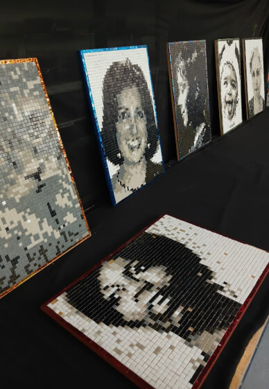 Pixel Portrait Mosaic Workshop