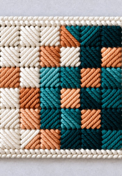 Plastic Mesh Weaving Coaster Workshop