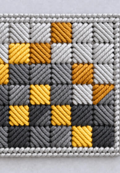 Plastic Mesh Weaving Coaster Workshop