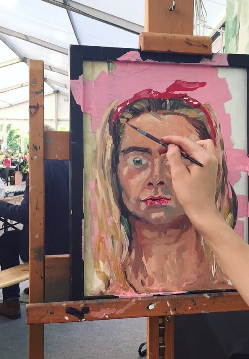 Painting class in Totnes