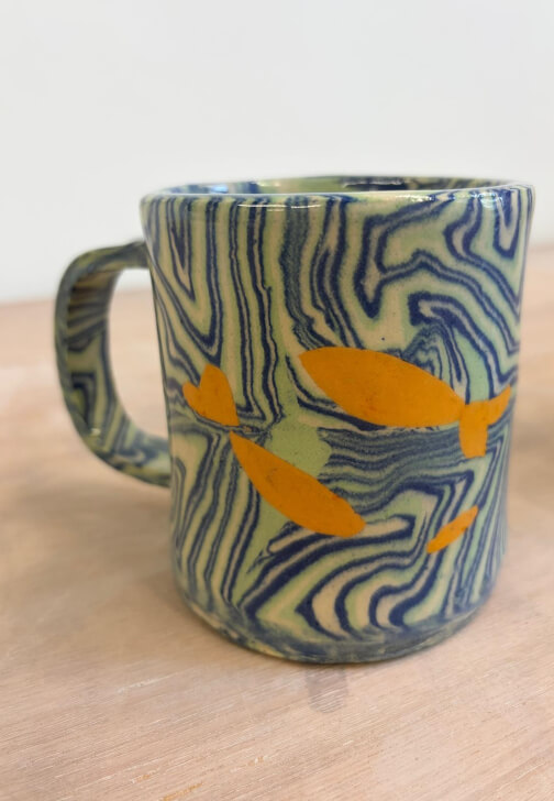 Pottery Class: 'Agateware' Marbled Mug